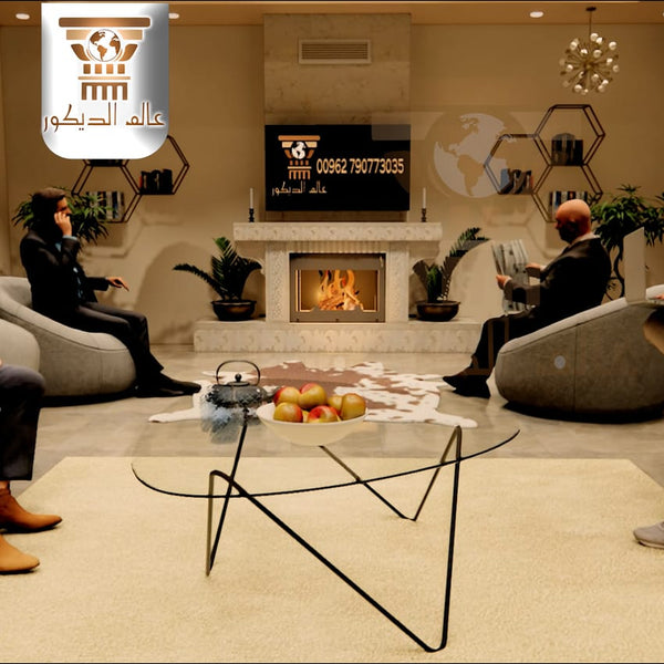 فاير بليس F7013 بتصميم كلاسيكي هادئ وواجهة حجرية متكاملة