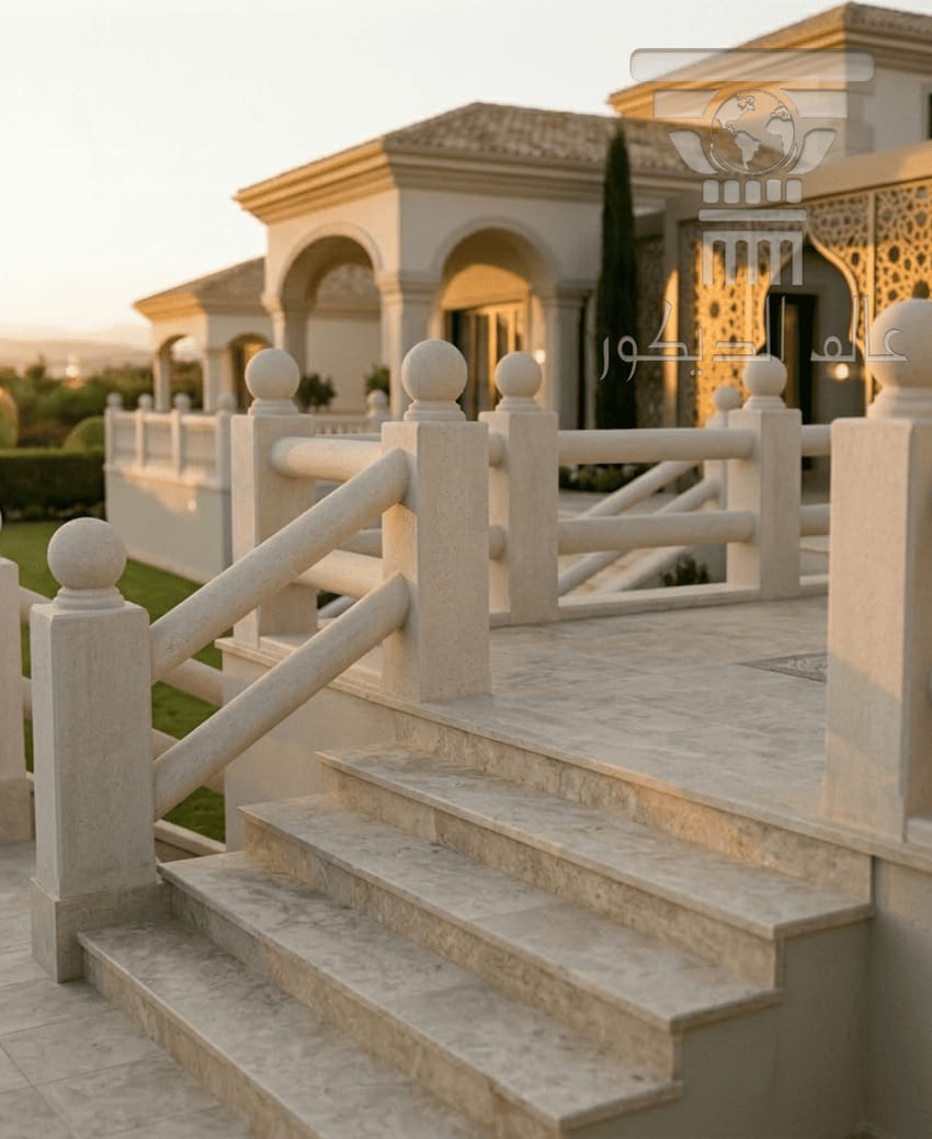 درابزين D6011… الانسيابية والنظافة البصرية المصممة خصيصاً لتواكب صعود ومنحدرات السلالم الفاخرة.