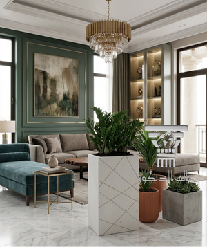 أحواض q131... هندسة الضوء والظل في تصميم عصري يعانق الطبيعة.