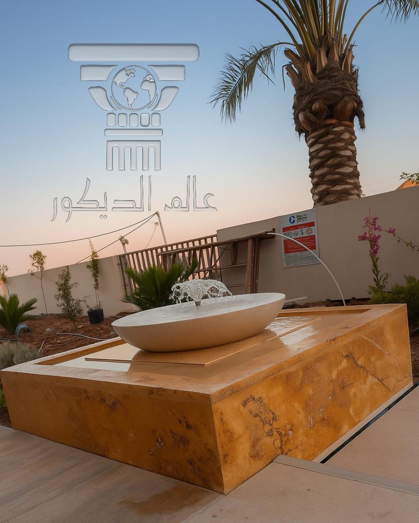 النافورة الذكية… قوار حجري يضيف هدوء الماء للمساحات الخارجية
